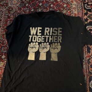 Spencer's Black Short Sleeve Tee We Rise Together